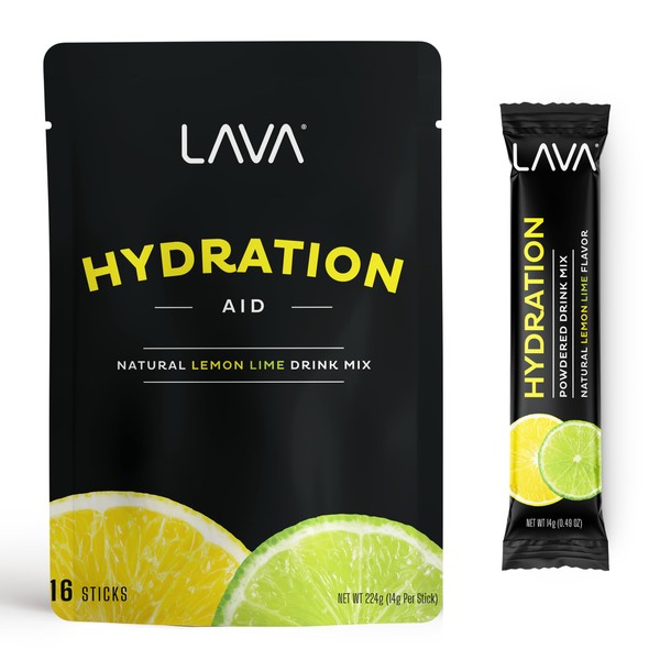 LAVA Morning Recovery | Electrolyte Powder Drink Mix | Lemon