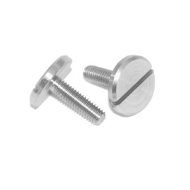Flat Head Screws M6X8 Pack of 4 Stainless Steel A1 with Slotted and Large Head DIN 921, Machine Screw - Rustproof (1.4305)