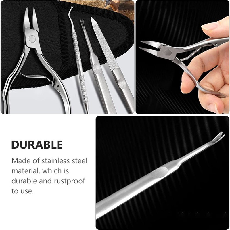 Baluue Nail Clippers Set, Toenail Clippers for Seniors Thick Toenails