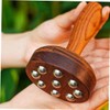 Baluue Detachable 9-Ball Handheld Massager for Muscle Relaxation Portable Wooden