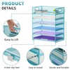 Marbrasse 2 Pack Desk Organizer with Handle, 6 Tier Paper