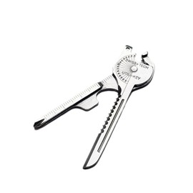 ShuaWdk Do-Hicky Multi-Tool Keychain (8 Types of High-Performance Tools Condensed to Key Size), Portable with Keys, Stainless Steel, Multifunctional, Key Type, Mini, Multi-Tool, Portability, Keychain