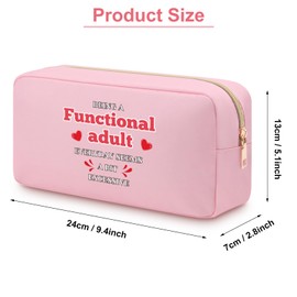 Funny Gifts for Women Friends Sister Cosmetic Bag Humors Sayings Presents for Women Mom Wife Sister Best Friend Colleague Makeup Travel Pouch Christmas Birthday Funny Quote Makeup Bag