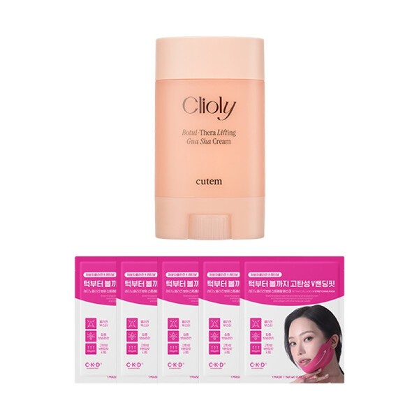 Qtem Lifting Guasha Cream 65ml + CKD Collagen Jaw V-Line