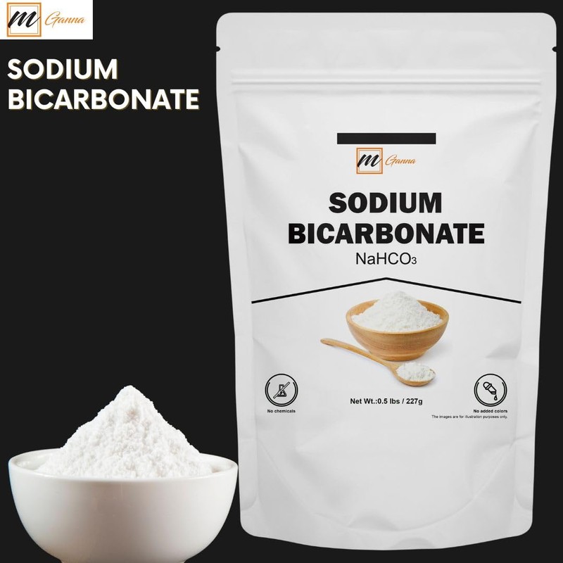 mGanna Sodium Bicarbonate, Food Grade Baking Soda, 0.5 lbs /
