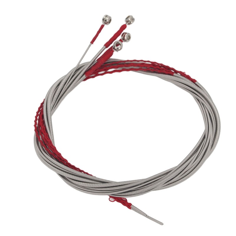 4Pcs Acoustic Bass String Set Stainless Steel Flexible Uniform Vibrations