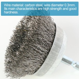 FPPO 12 Pack Carbon Steel Wire Wheel Brush,Cup Brush, Pen Brush Set with 1/4-Inch Hex Shank for Rust Removal, Corrosion and Scrub Surfaces