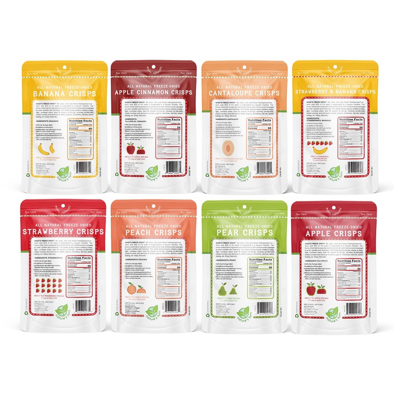 Nature’s Turn Freeze-Dried Fruit Crisps –Healthy, Gluten-Free,Crispy & Delicious, Plant-Based