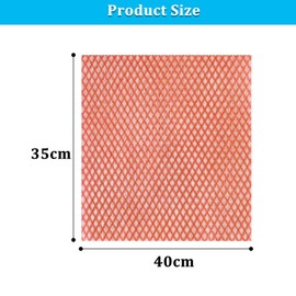 sukevitor 50Pcs All Purpose Disposable Dish Cloths, Reusable Cleaning Cloths, Disposable Cloths to Clean Surfaces for Kitchen All Purpose Cleaning Cloth (Red)