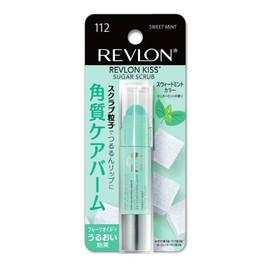 Revlon Kiss Sugar Scrub, Sweet Mint (112), Keratin Care Lip Balm, 0.1 oz (2.6 g), 1 Qty
