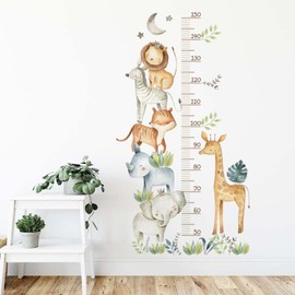 Height Chart for Kids, 30-90 cm Wall Mounted Height Chart, Forest Zoo Height Chart Wall Sticker, Kids Room Decoration