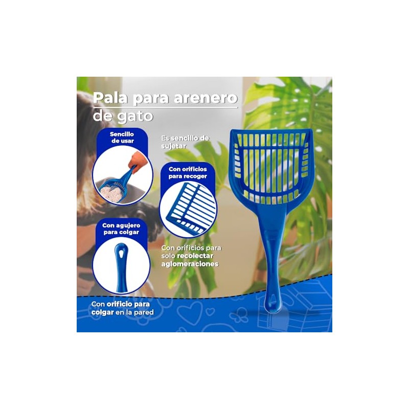Fancy Pets Pala para Arenero para Recoger Heces de Gato,