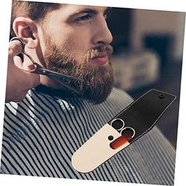 Stainless Steel Beard Scissors Set 2-Piece Nose Hair Trimmer Kit for Men with Fine Comb Precision Grooming Tools for Facial Hair