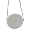 Round Burse in Genuine Leather (White)