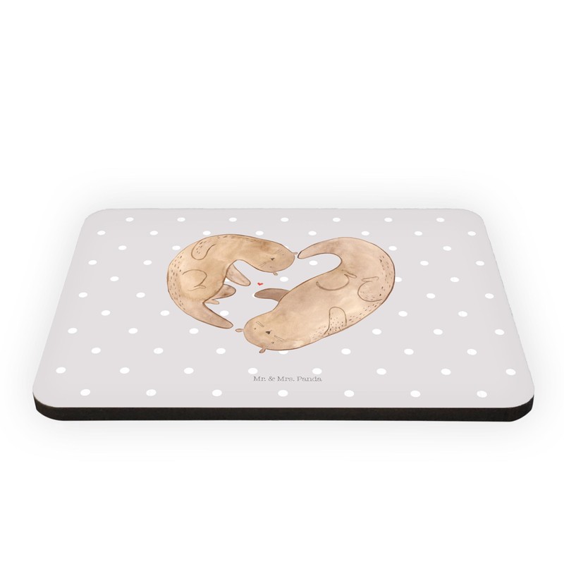 Mr. & Mrs. Panda Magnet Otter Heart – Gift, Anniversary,