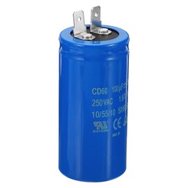 PATIKIL CD60 Running Capacitor 100uF/MFD 250VAC 15% Tolerance 50/60Hz Motor Start Capacitor for Air Compressor Motor Start