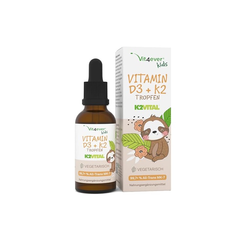 vit4ever Vitamin D3 + K2 Drops Children - 300 Drops
