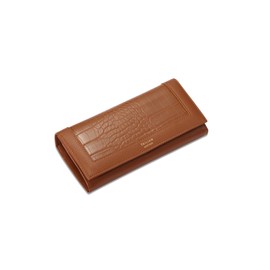 PORRASSO Women Wallets Elegant Purse Ladies Wallet Card Holder Multi-Compartment Wallet Phone Bag Change Pouch Brown