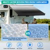 Maxztill RV Awning Fabric Replacement 16FT(Fabric 15'2") Black Fade