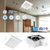 VENTECHLATION Bathroom Exhaust Fan with Light, 70 CFM,1.5Sone, Quiet Bathroom