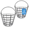 Crestgolf 2PCS Stainless Metal Golf Basket Golf Ball Container Ball