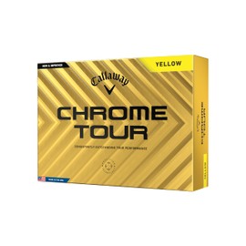 Callaway Golf Chrome Tour Golf Balls (Yellow)