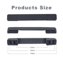 Wjelet 2 Piece Suitcase Handle Replacement Set, Plastic Luggage Suitcase Handle, 20 cm Replacement Suitcase Handles, Luggage Suitcase Handle, for Suitcase Box, Travel Suitcase, Luggage Case, Tool Box