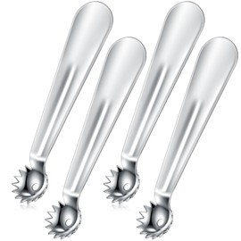 Baderke 4 Pcs Tomato Stem Corer Strawberry Baller Stainless Steel Strawberry Huller Tool Fruit Vegetable Stem Remover