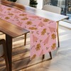 Tian Zhun Christmas Table Runner Pink Gingerbread Table Runner Christmas