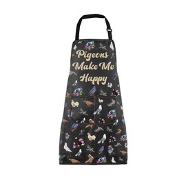 Pigeons Gift Pigeons Themed Apron Pigeons Make Me Happy Gift For Animal Lover Gift (Pigeons Make Apron CA)