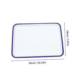 MOKKHNB Enamel Roasting Baking Dish Heat Resistant Oven Tray for Kitchen Restaurant Easy to Clean Suitable