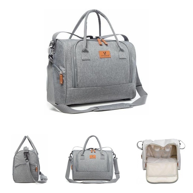 Cangaroo Jossie Changing Bag with Zip, Adjustable Strap, Colour: Grey