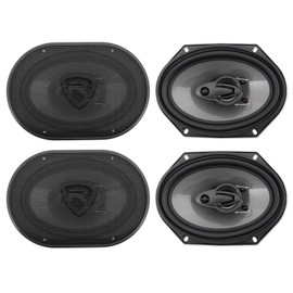 Rockville (4) Rockville RV68.3A 6x8" 3-Way Car Speakers 1800 Watts/340 Watts RMS CEA Rated