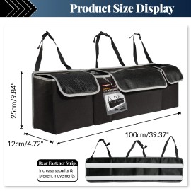 AUTOXBERT Car Trunk Back Seat Cargo Holder Hanging Organizer 7 Pockets Truck Storage Bag