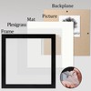 Black 8x8 (20x20 cm) Photo Frames Display 4x4 Pictures -