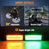 Nilight 40LED Amber Green Emergency Strobe Traffic Advisor Light Bar