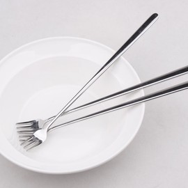 Bloom at Home Simple Polished Long Fork 5P / 블룸엣홈 심플 광택 롱포크 5P