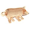 neXxtten Gold Tone Metal Crystal Pig Brooch P1497-LCT