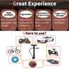 Portable Bike Floor Pump Automatically Reversible Presta & Schrader Valves