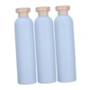 Baluue 3pcs Liquid Dispenser Bottles Refillable Shampoo and Conditioner Containers