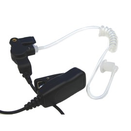 Two-Wire Surveillance Mic for Motorola CP200 CP200D XLS PR400 EP450 GTX GP300 P1225 CP185 P110 SP50 Radio Lapel Shoulder Mic.