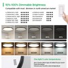 TALOYA 18 Inch Black Flush Mount Led Ceiling Light Fixture
