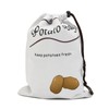 3-Pack Potato Storage Bags Onion Storage with Drawstring & Side