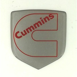 N/A GRILLE EMBLEM fits RAM DIESEL 2006-2010  Silver/Red OL