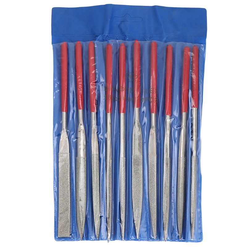 10Pcs Electroplating Shaping File Kit Hand Tools for Woodwork Metal