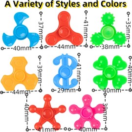 20 Pcs Fidget Spinners for Kids,Mini Fidgets Spinners Toys Adult,Small Sensory Toy Stress Relief Hand Spinner Plastics Party Bag Fillers for Kids Teens Adults Alleviate Adhd Autism and Concentration