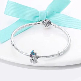 Collar Dije Alphabet Charms De Plata S925 Con Letras A-z