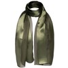 Basic Sense Shiny Satin Scarf Lightweight Silky Chiffon Solid Plain