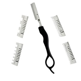 SANDBROS Hairdressing THINNING Razor Hair Cutting Styling Tool Hair Shaper THINNING Layer Hair Cutting Razor Steel Comb HOT OFFER
