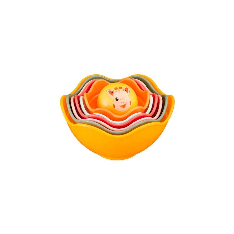 Sophie la Girafe - Stacking Game with 6 Colourful Bowls